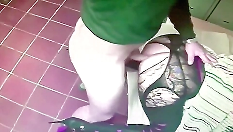 Busty milf fucked on a couch on a couch on her own