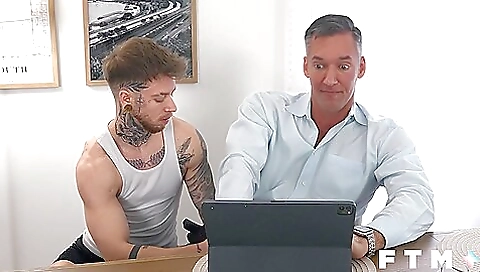 Hairy Dilf Silver Steele Has Ftm Gay Sex W Atlas Alexander