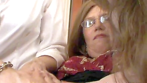 Mature stepmom and brunette woman have fun with her stepson