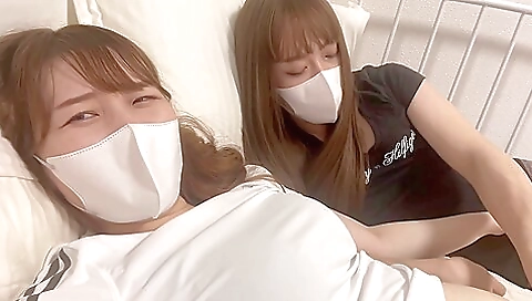 Sexy japanese teen 18+ has her pussy fingered in the living room