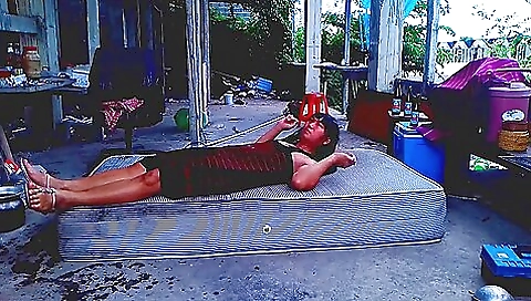 Girl with a hot body is fucked and fucked in the outdoor