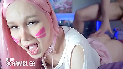 Hot blonde teen creampie in mouth and hardcore anal