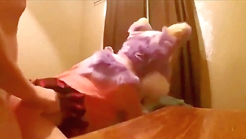 A big ass girl with a big ass is getting fucked anal